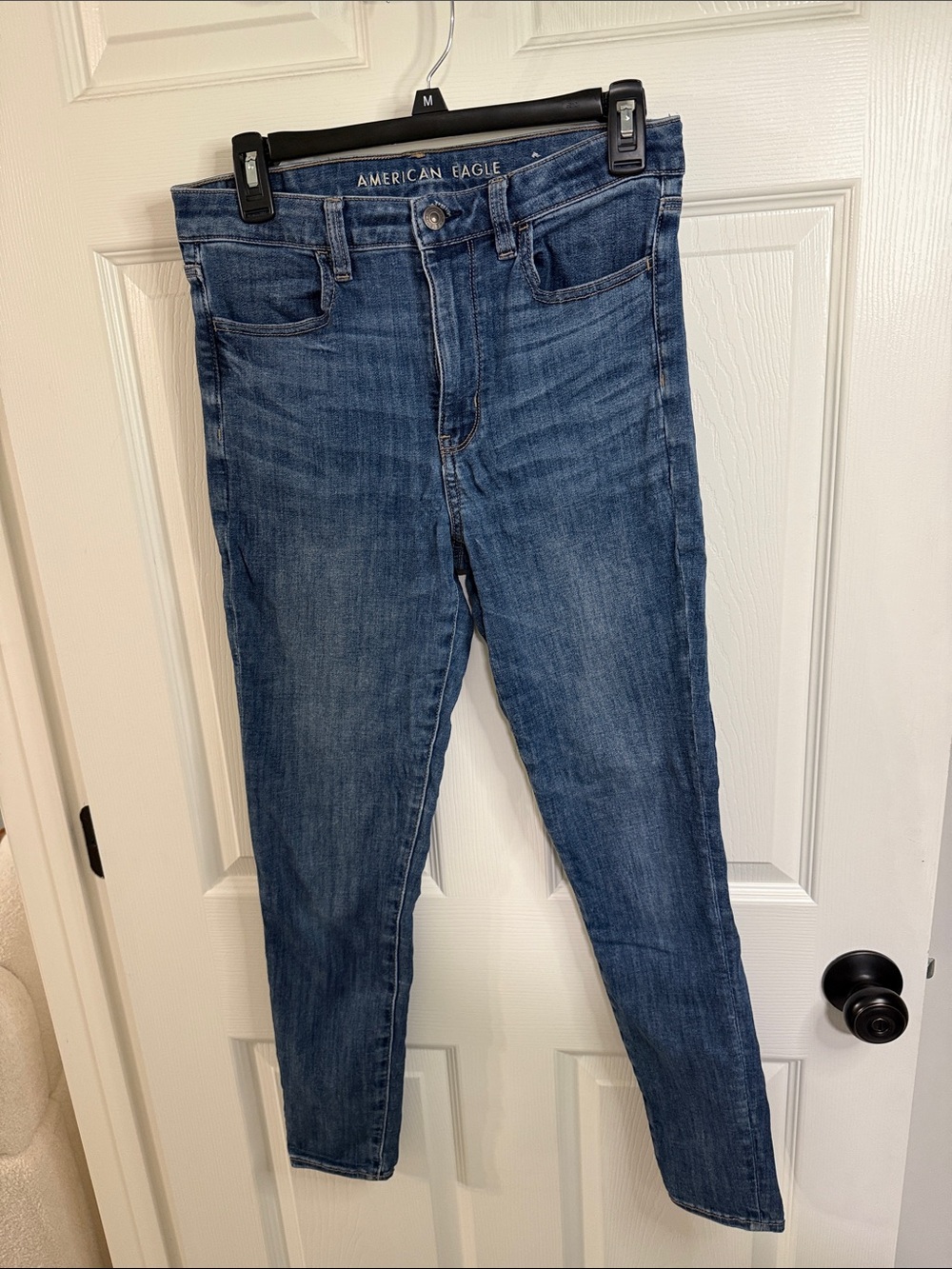 American Eagle Super High-Rise Jeggings — Medium Blue